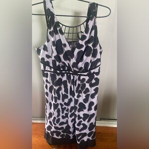 Stylish Sleeveless Animal Print Dress